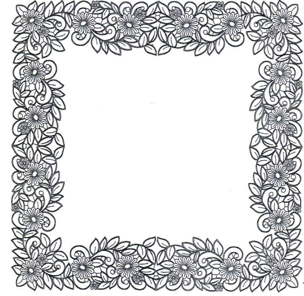 Узор росписи рамка