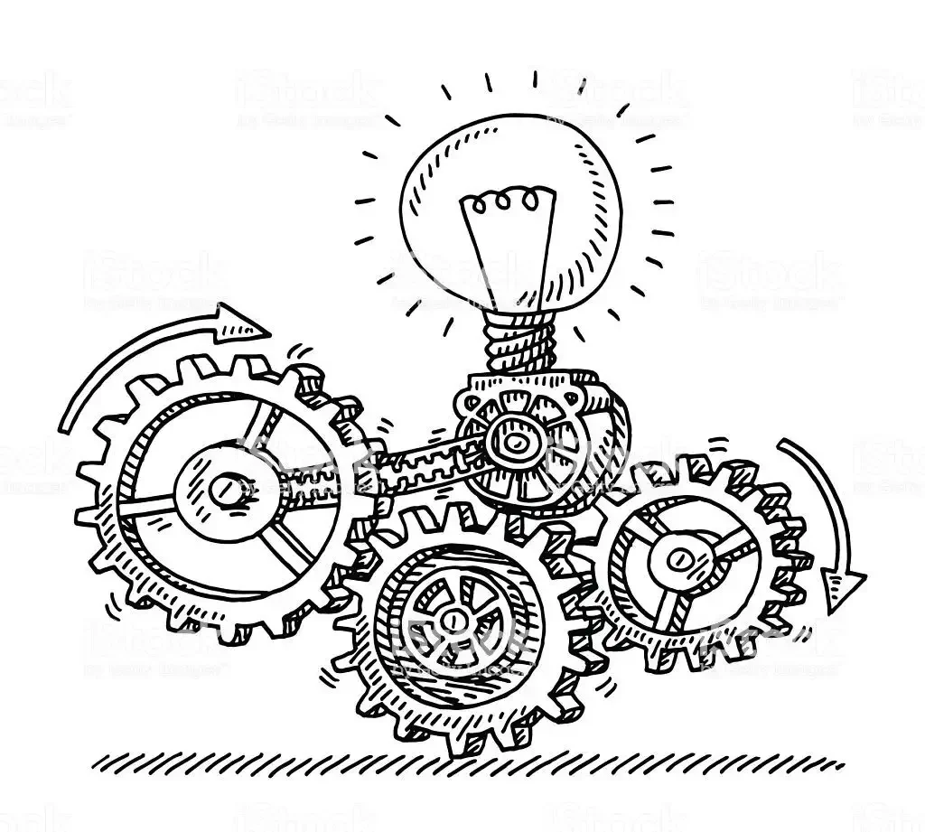 Шестеренки Рисованные