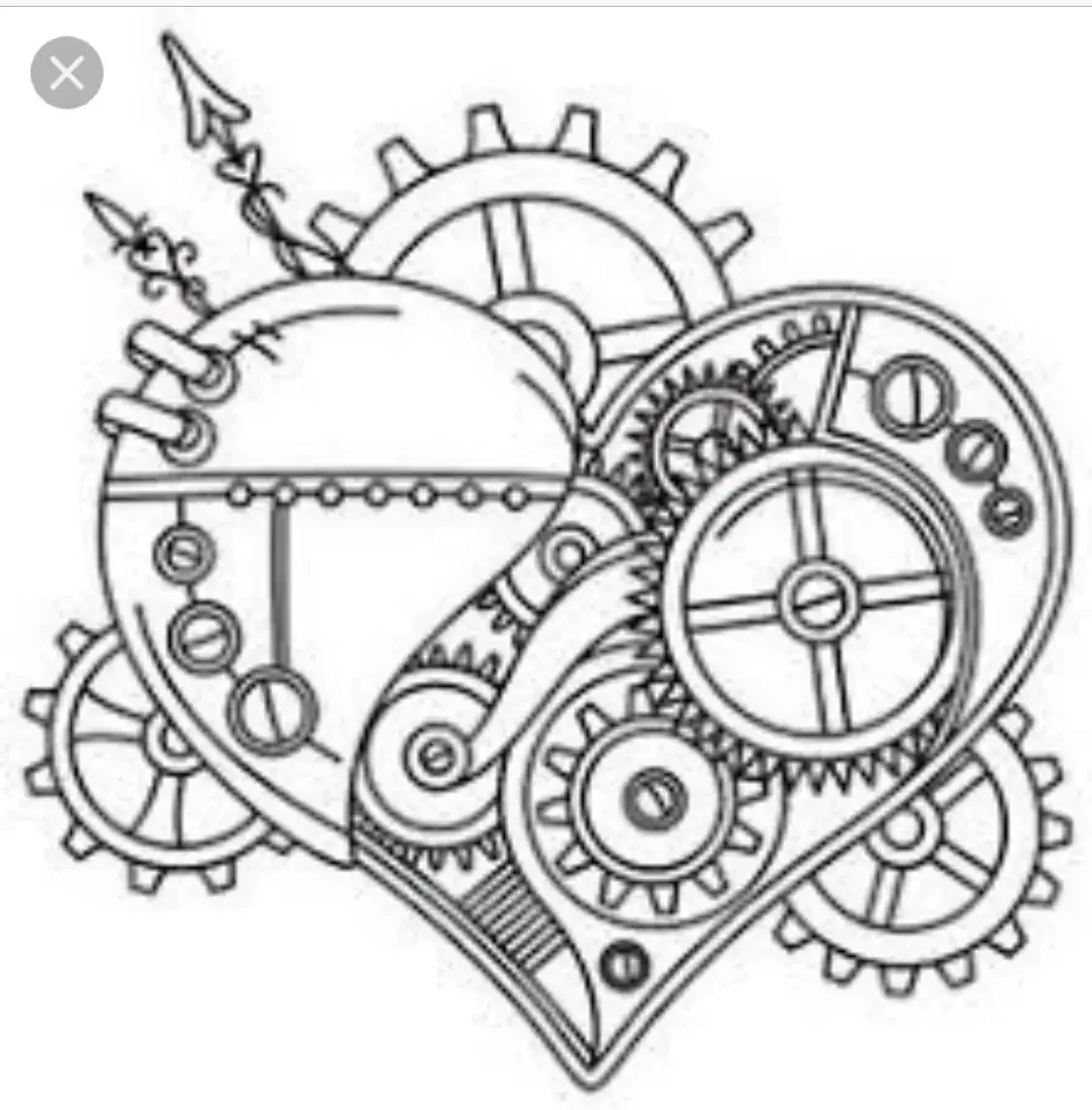 Трафарет стимпанк