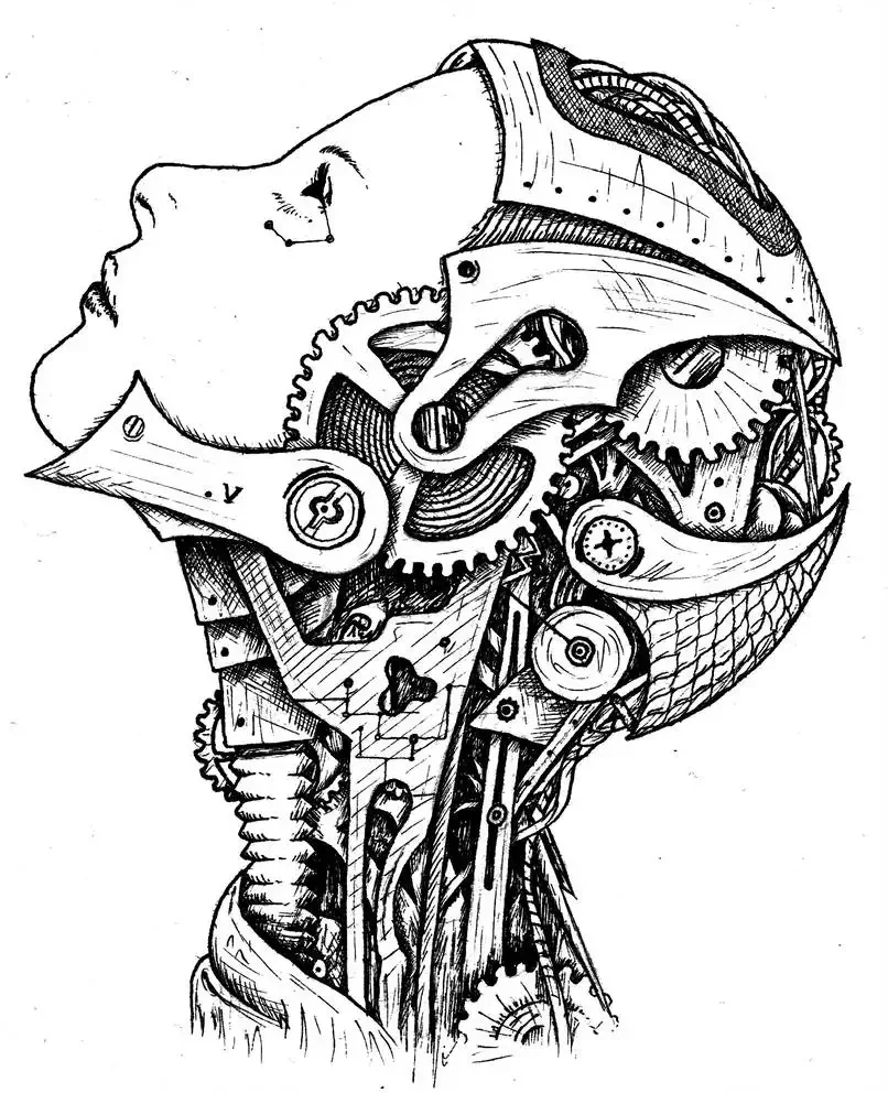 Стимпанк раскраска буквы