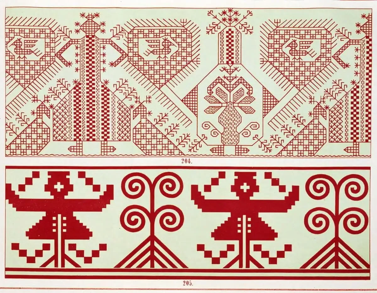 Орнамент народной вышивки Славянского населения Кубани