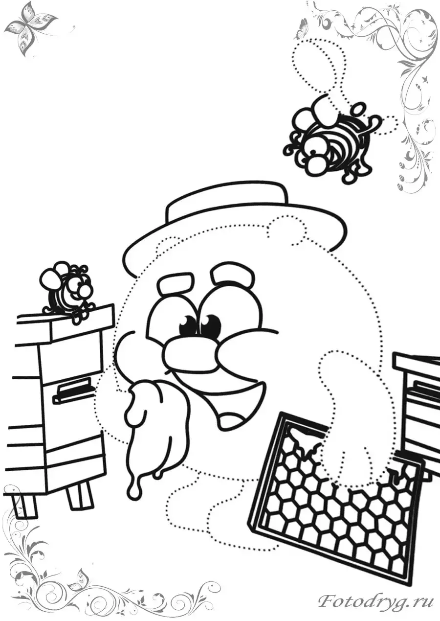 Умная раскраска Смешарики