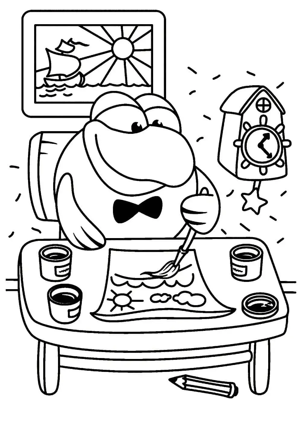 Кар Карыч раскраска