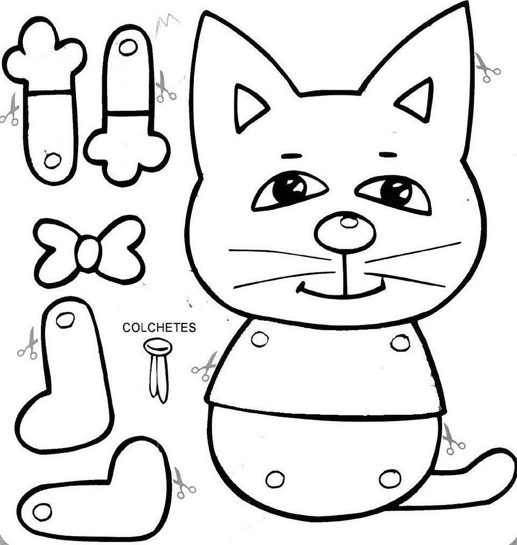 Трафарет игрушки дергунчика