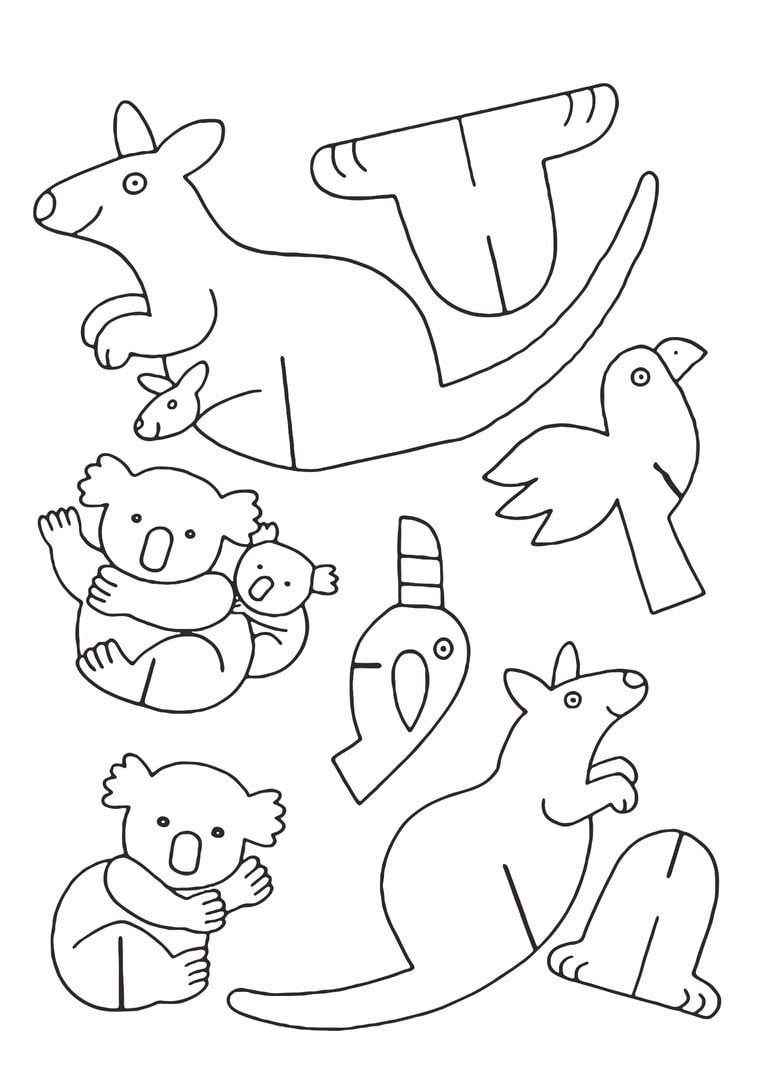 Фигурки животных для вырезания