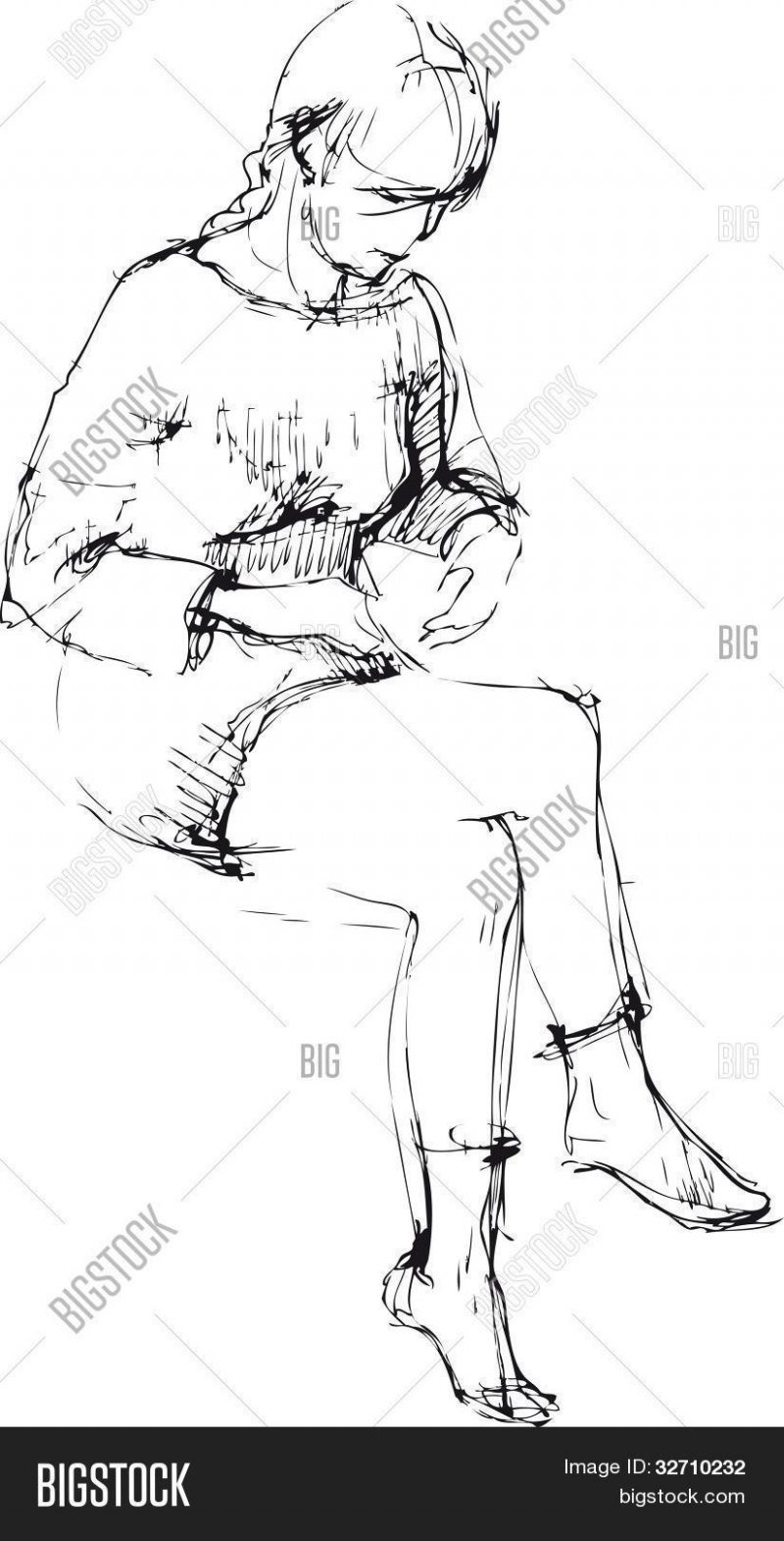 Наброски людей с натуры