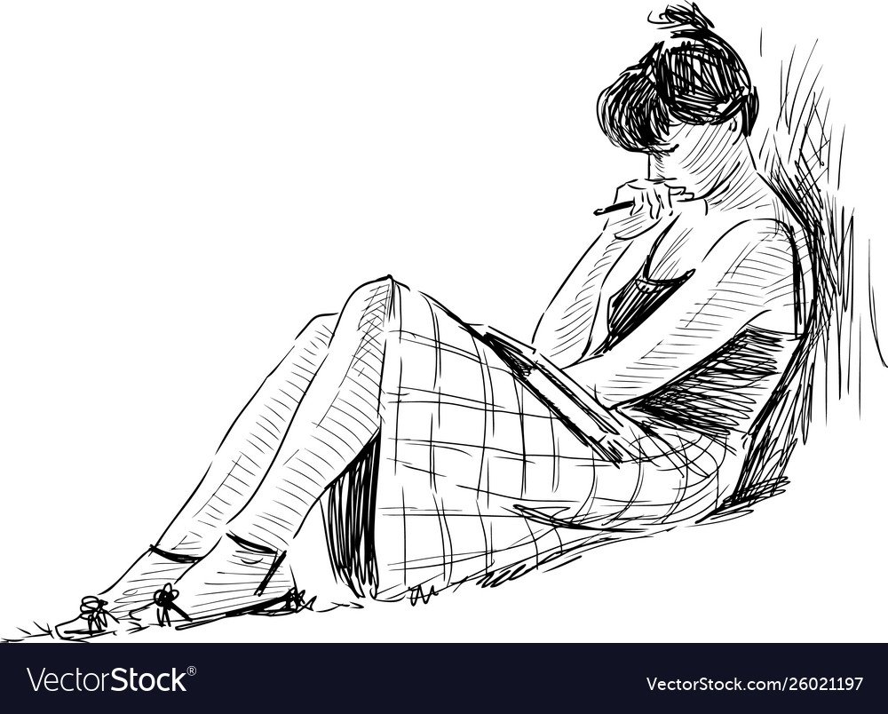 Девушка читает книгу