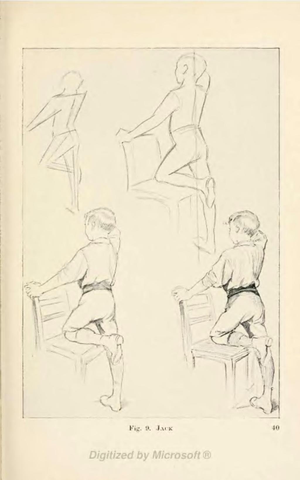 Портрет сидящего человека