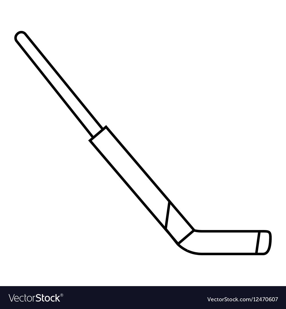 Хоккейная клюшка раскраска