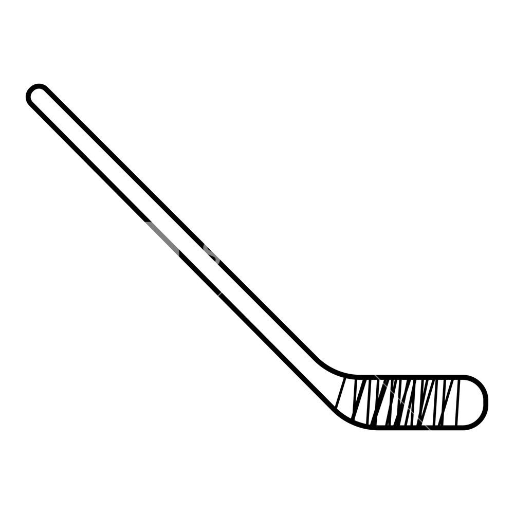 Хоккейная клюшка рисунок