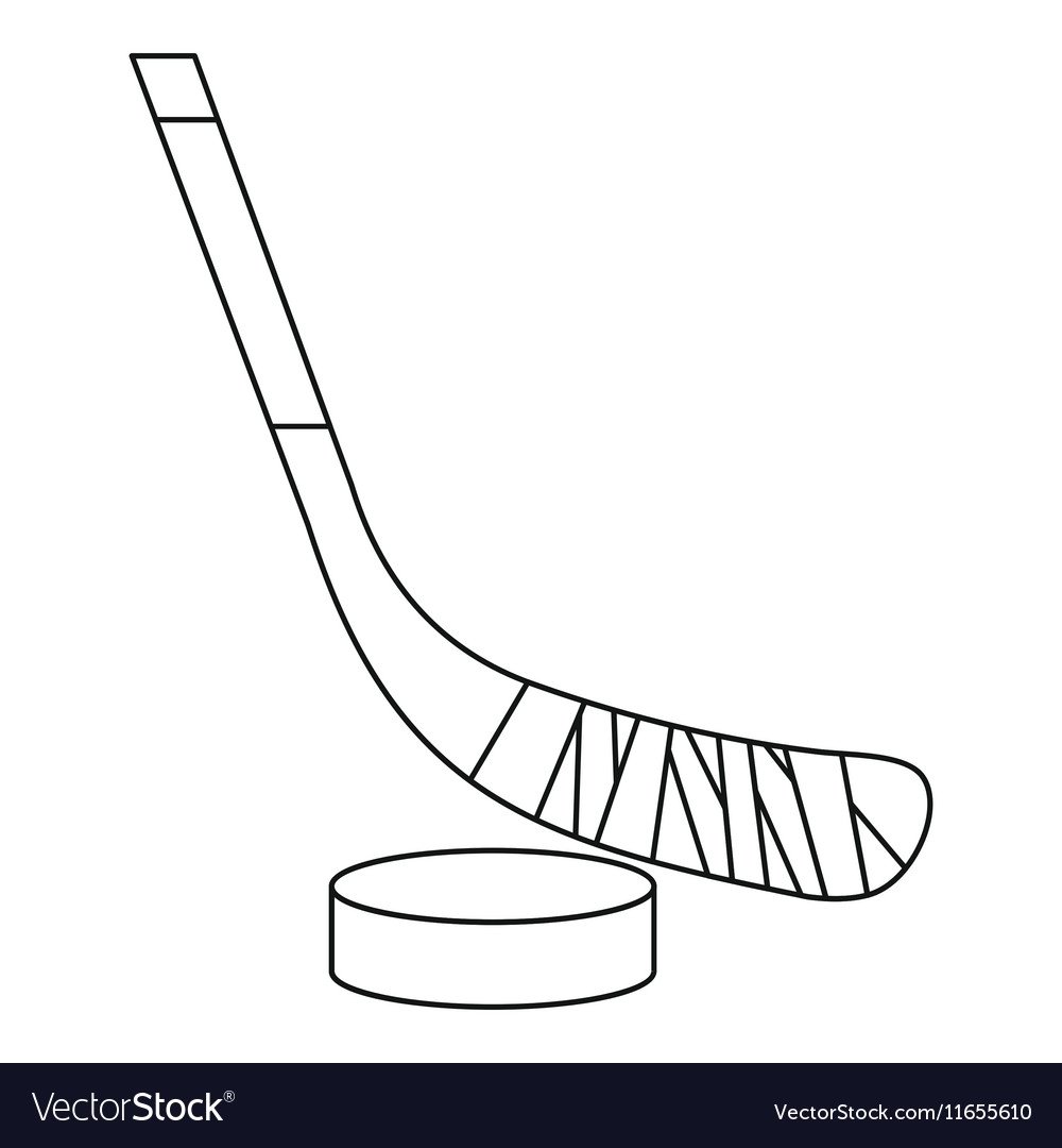 Клюшка раскраска