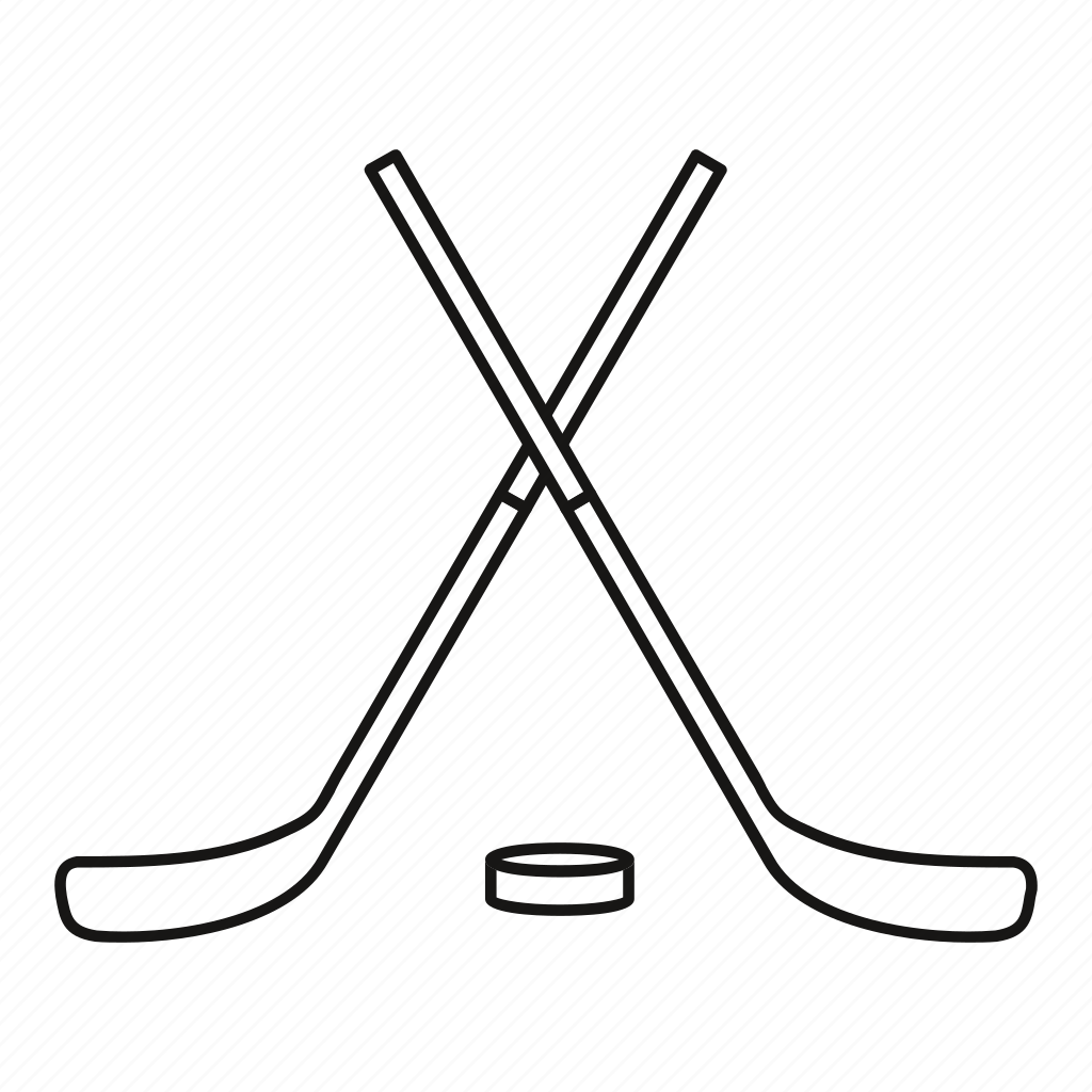 Скрещенные хоккейные клюшки