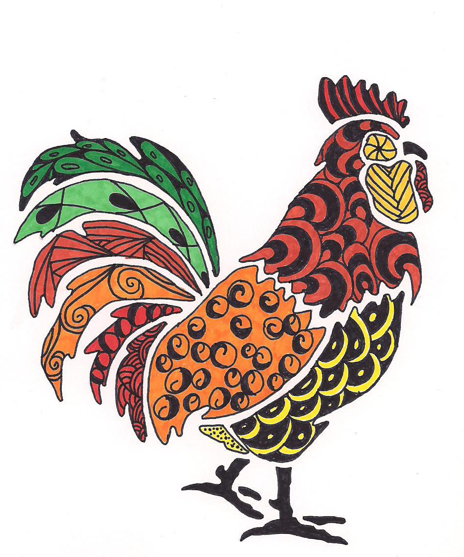Стилизованный петух