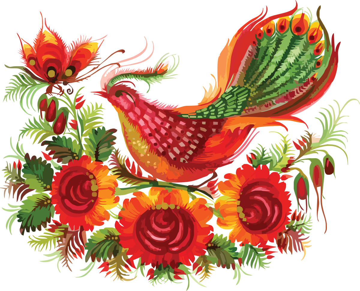 Стилизованные русские узоры