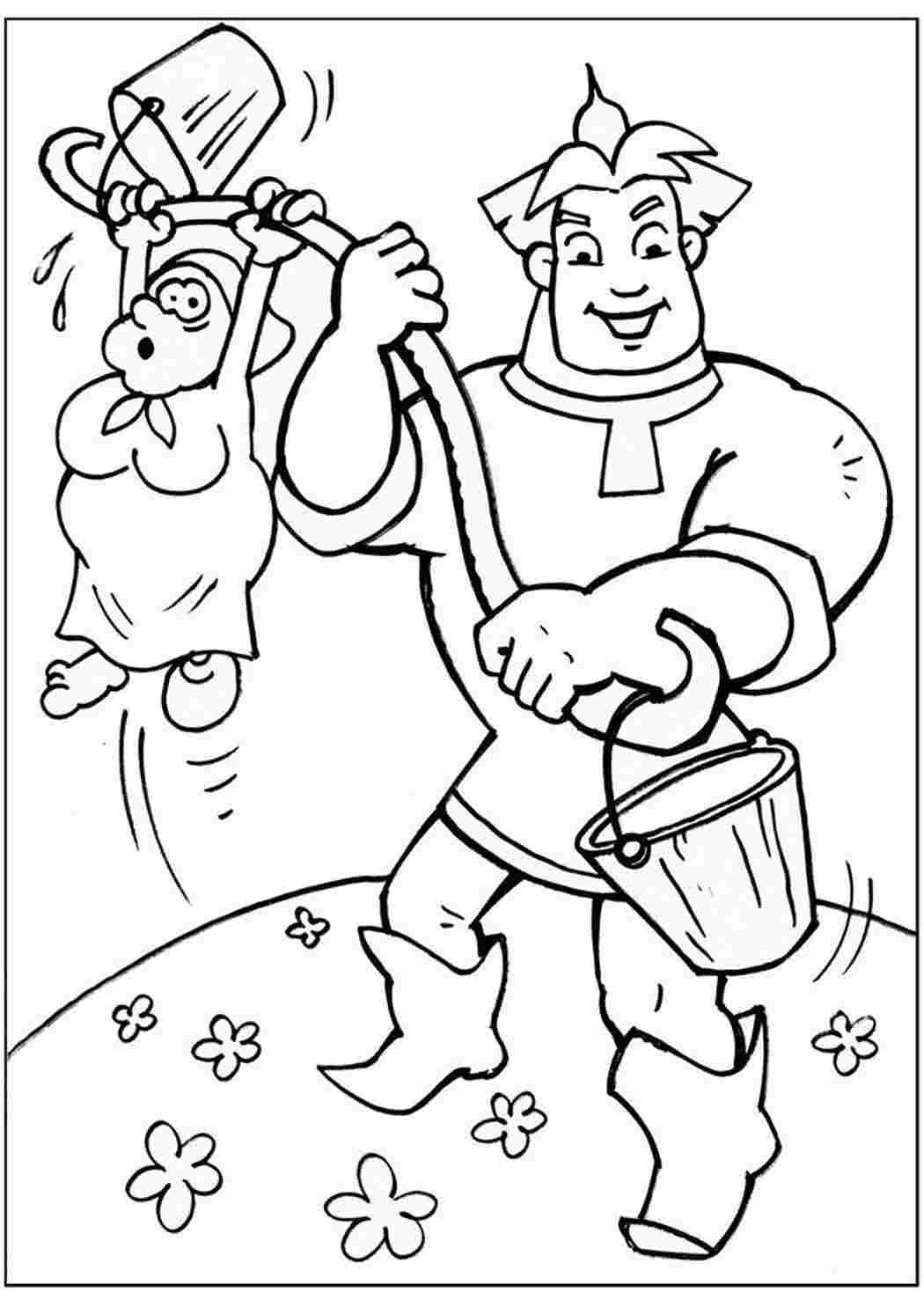 Илья Муромец и Добрыня рисунок