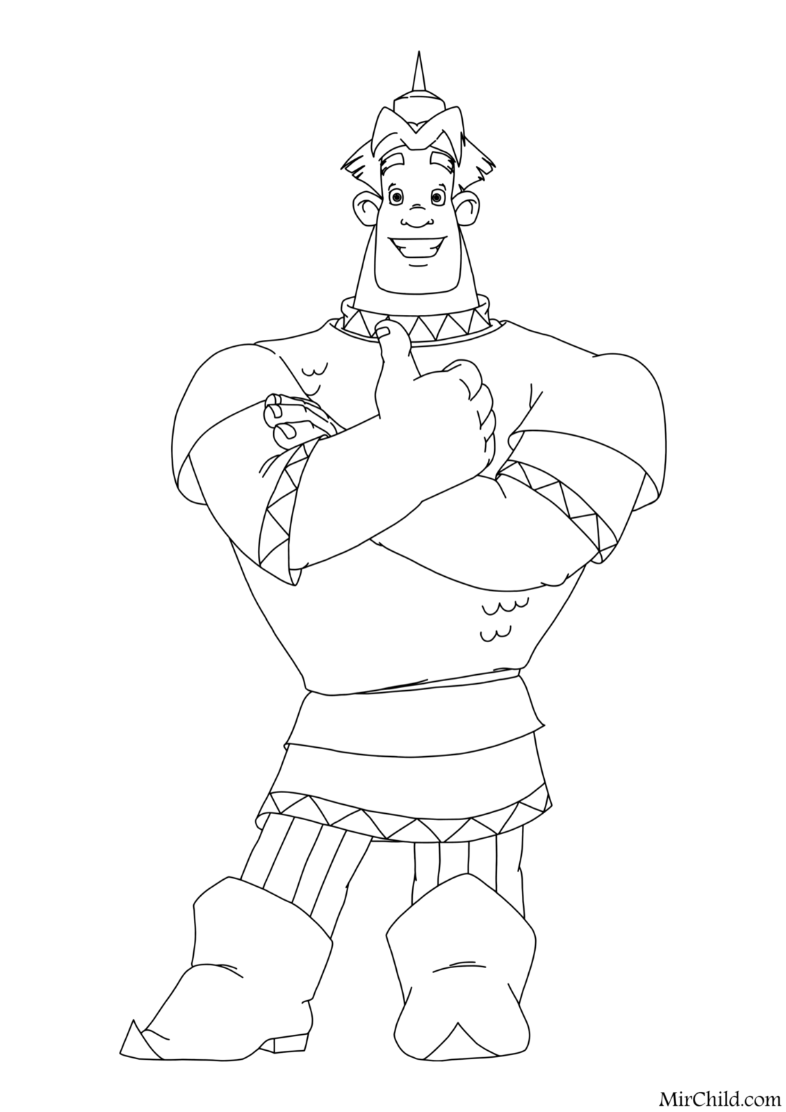 Раскраска Геркулес Дисней