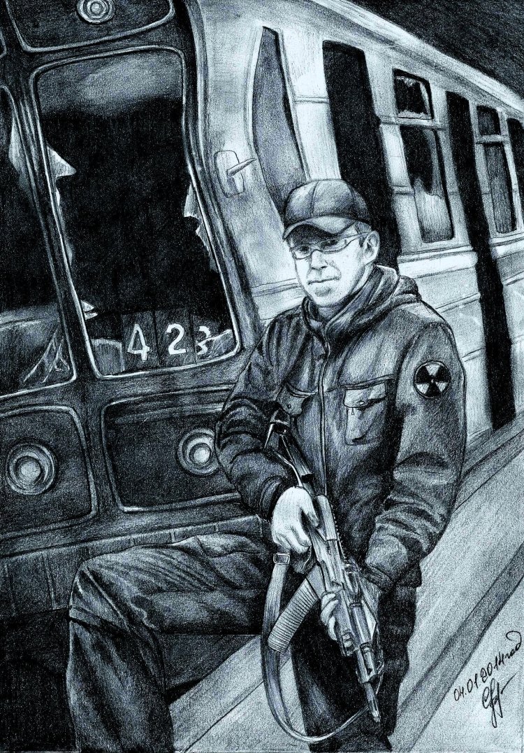 Метро рисунок