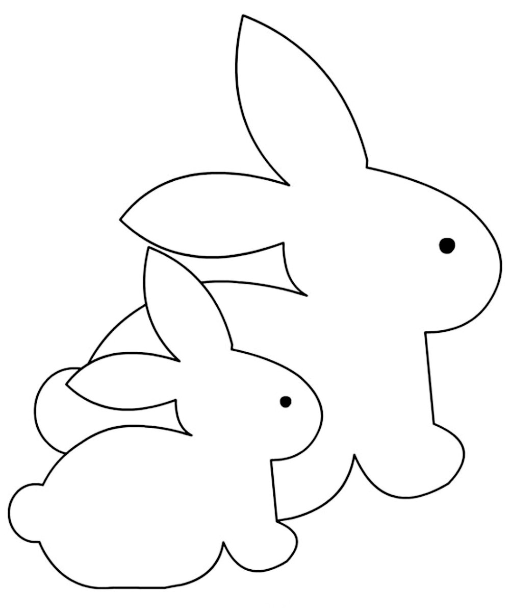 Трафарет зайца