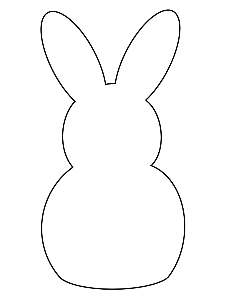 Заяц контур