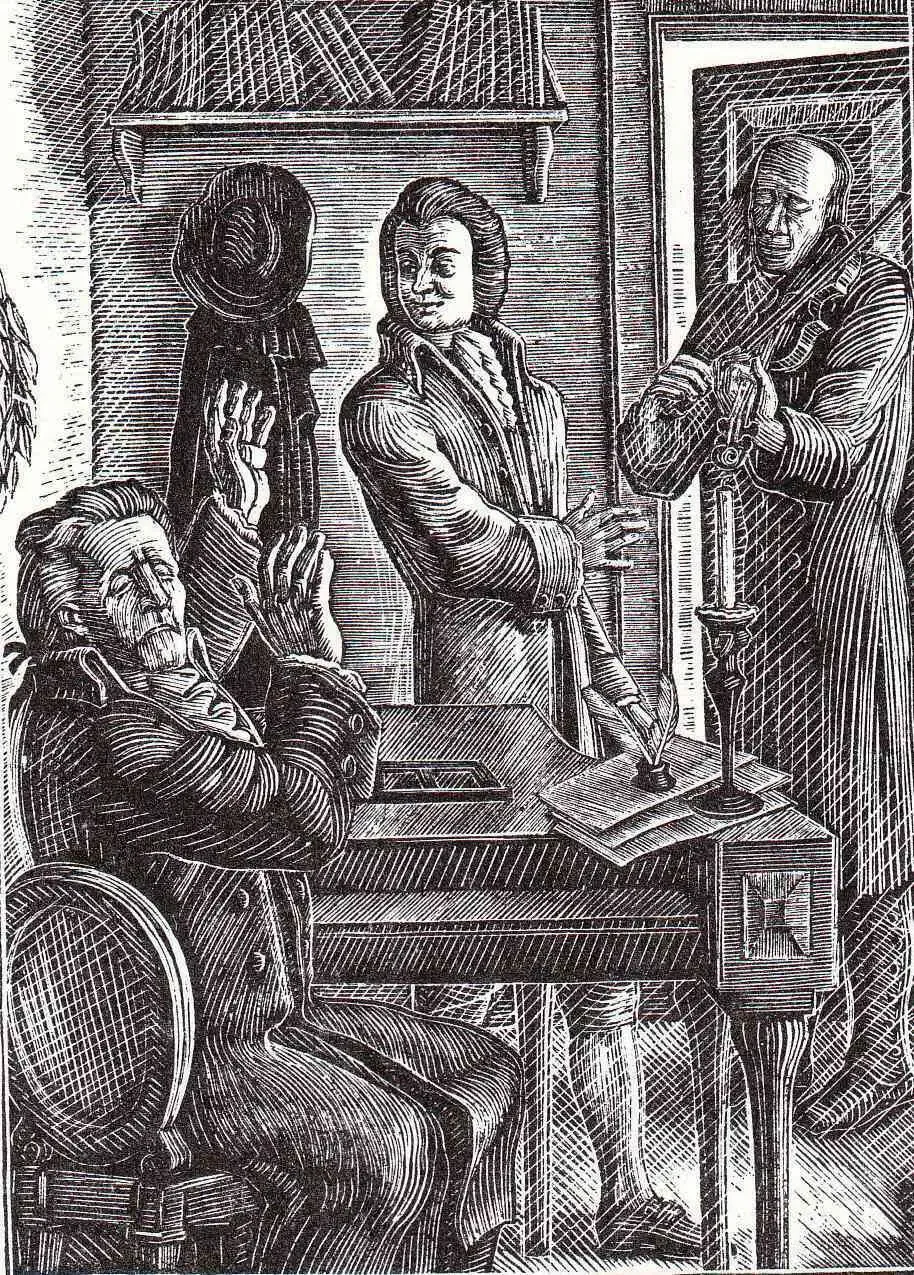 Фаворский Моцарт и Сальери