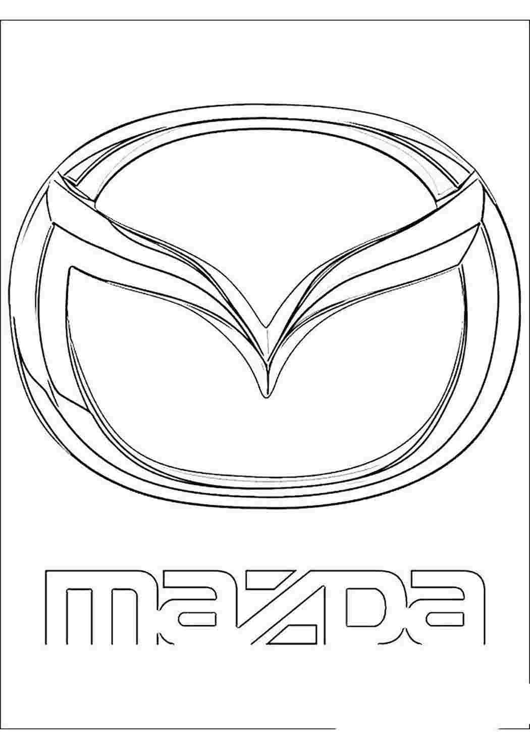 Раскраска Мазда Премаси