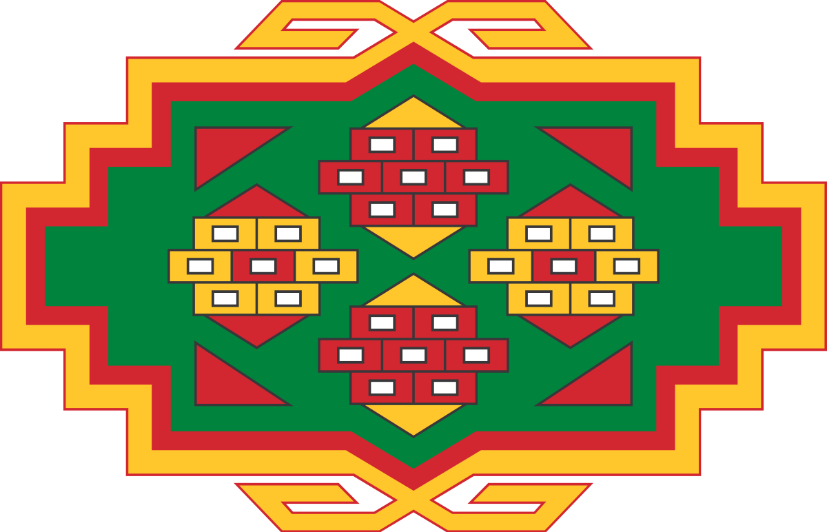 Татарский геометрический орнамент рушник