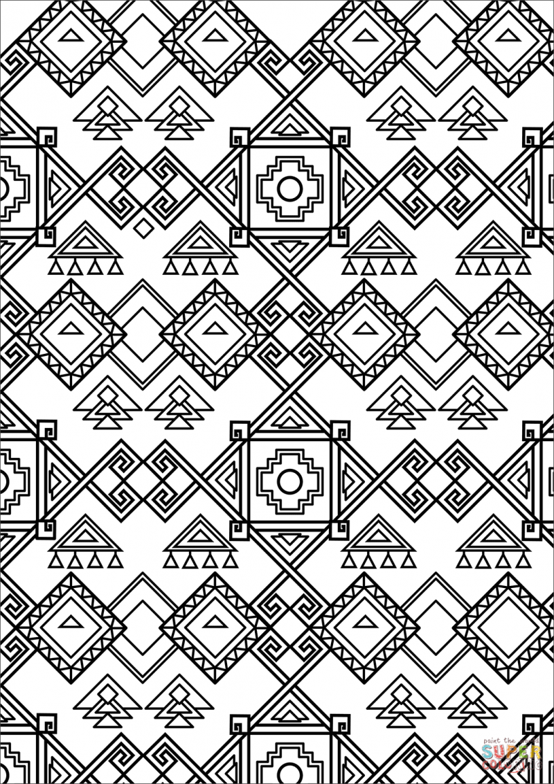 Ацтеки орнамент