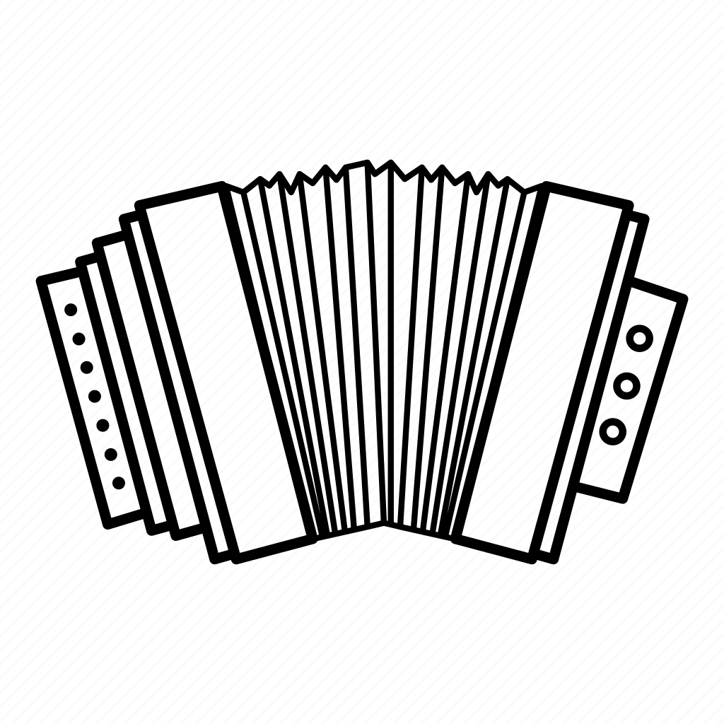 Баян раскраска