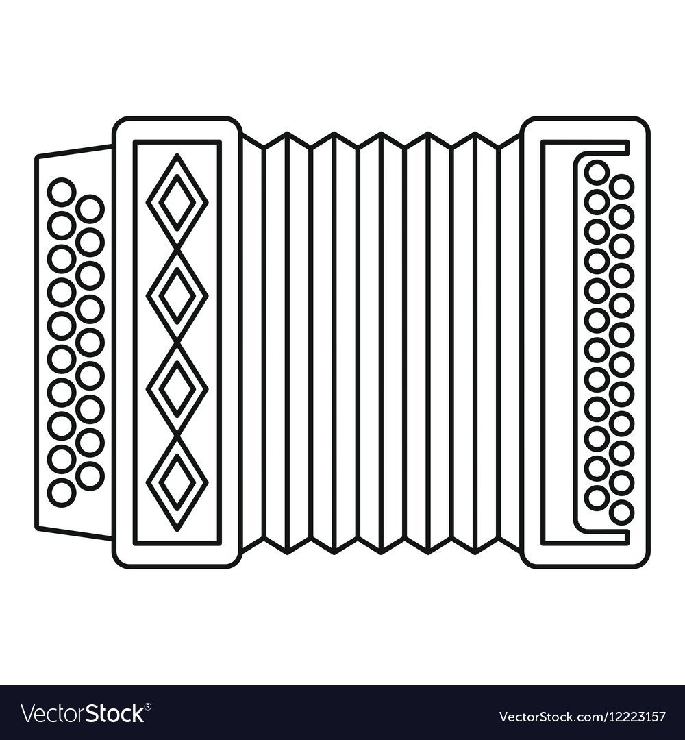 Гармошка раскраска