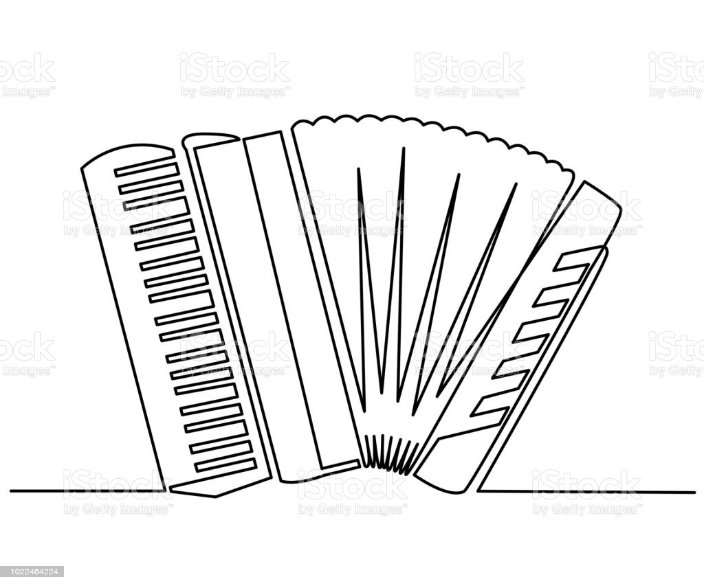 Гармошка контур