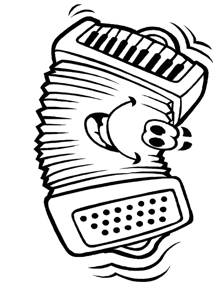 Губная гармошка рисунок