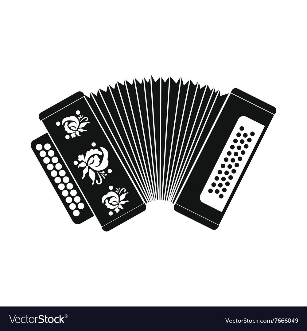 Аккордеон силуэт