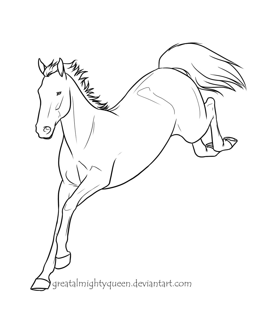 Лошадка раскраска для детей