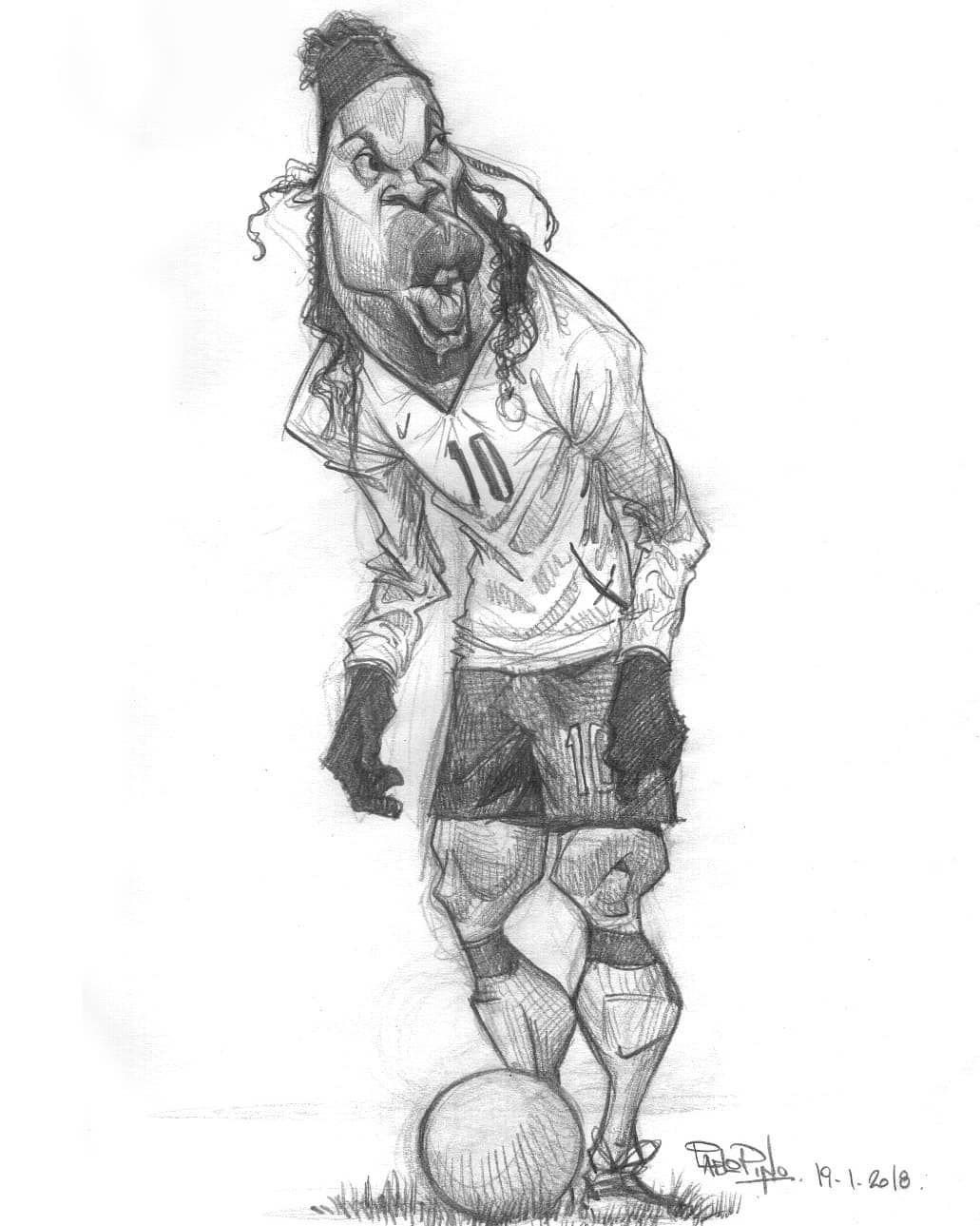 Роналдиньо карикатура