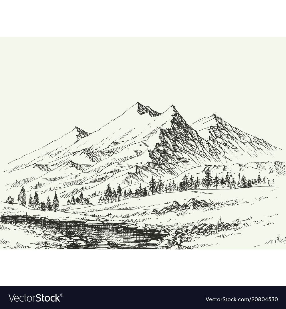 Эльбрус рисунок