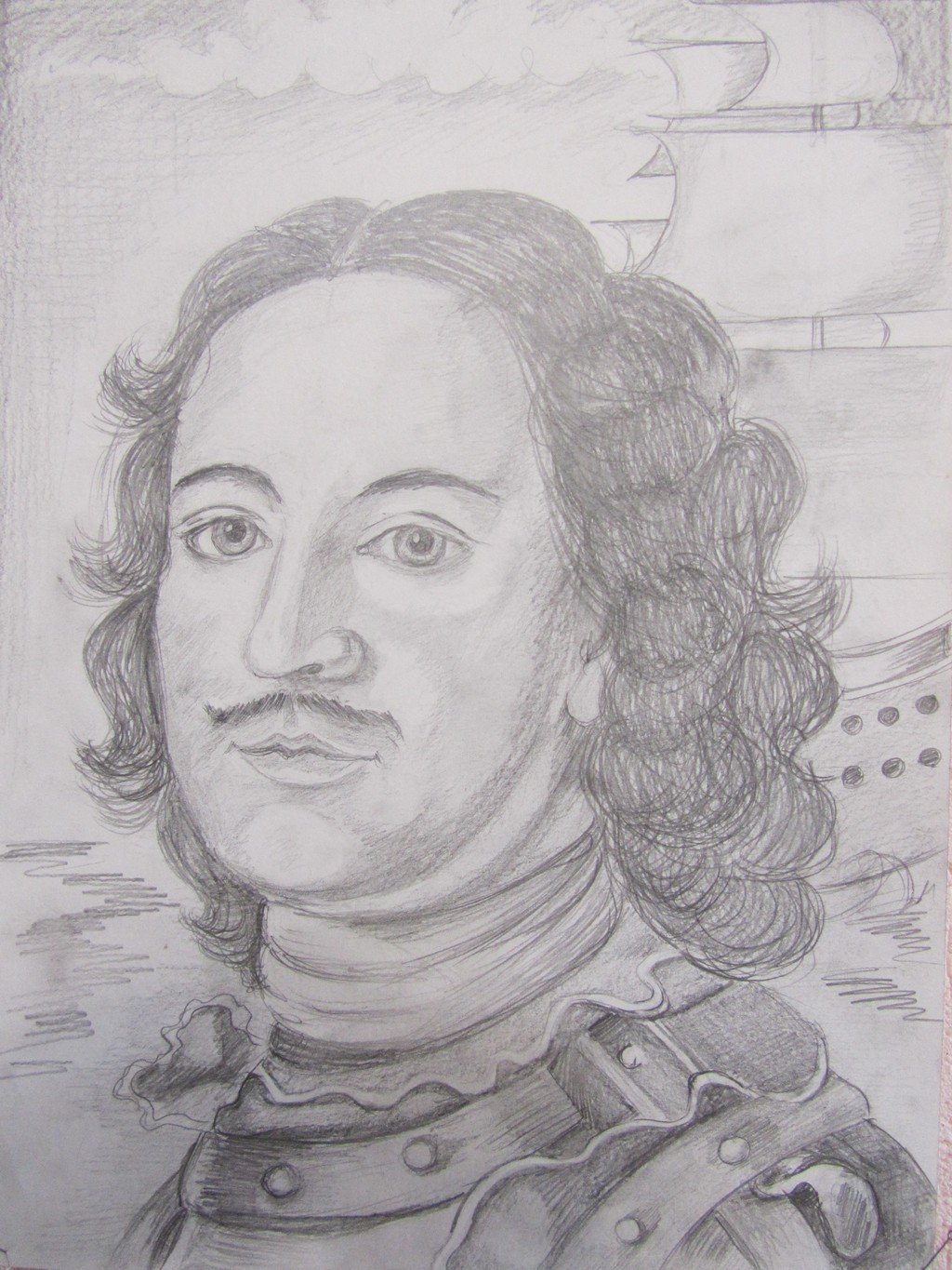 Корабли Петра 1 Гравюры