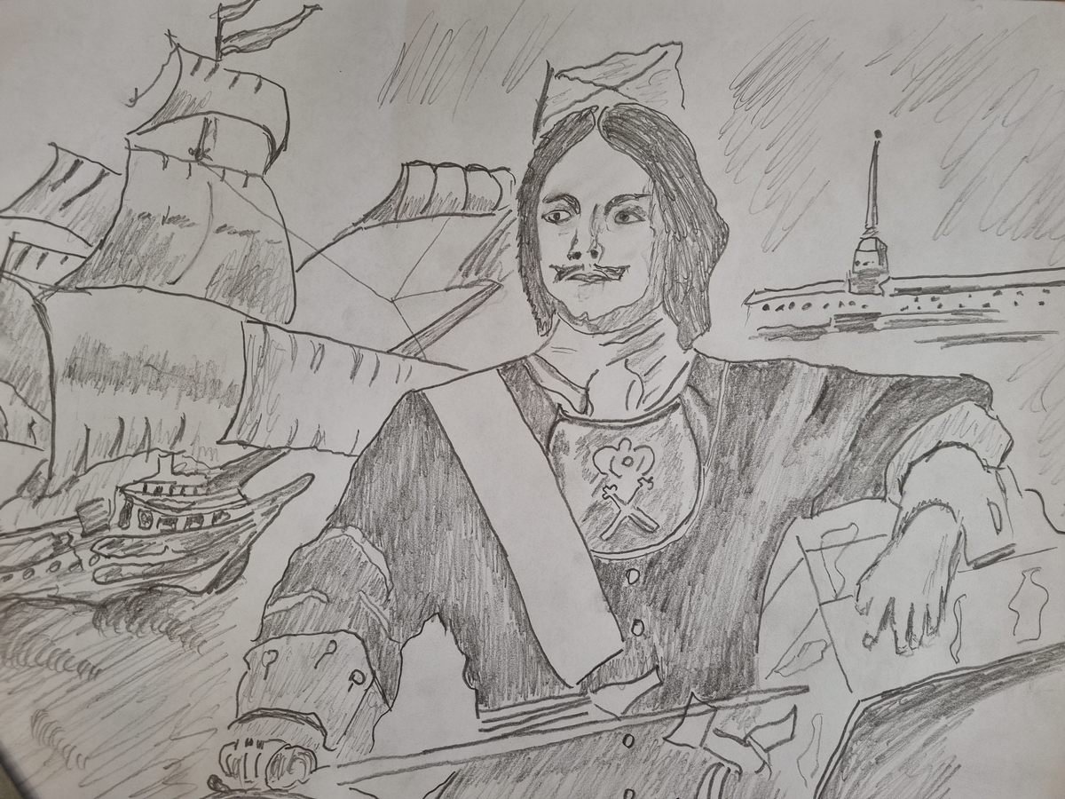 Потешный полк Петра 1 раскраска