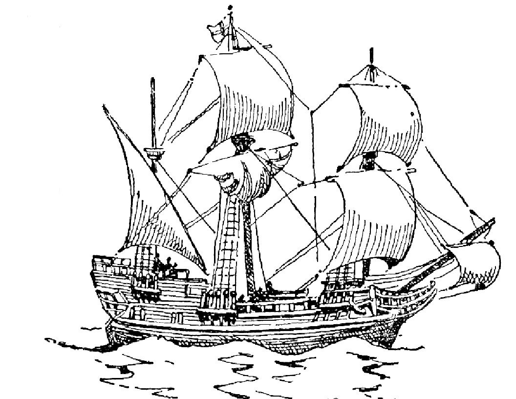 Корабль Mayflower рисунок