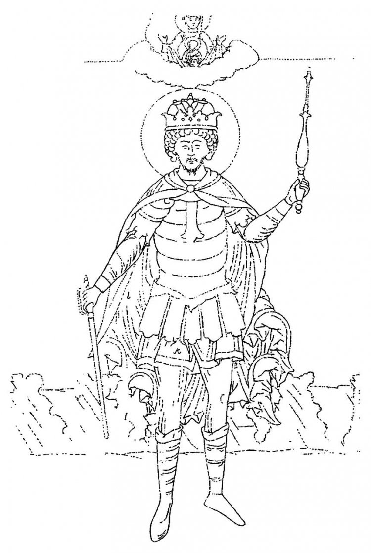 Раскраски былинные богатыри. Илья Муромец.