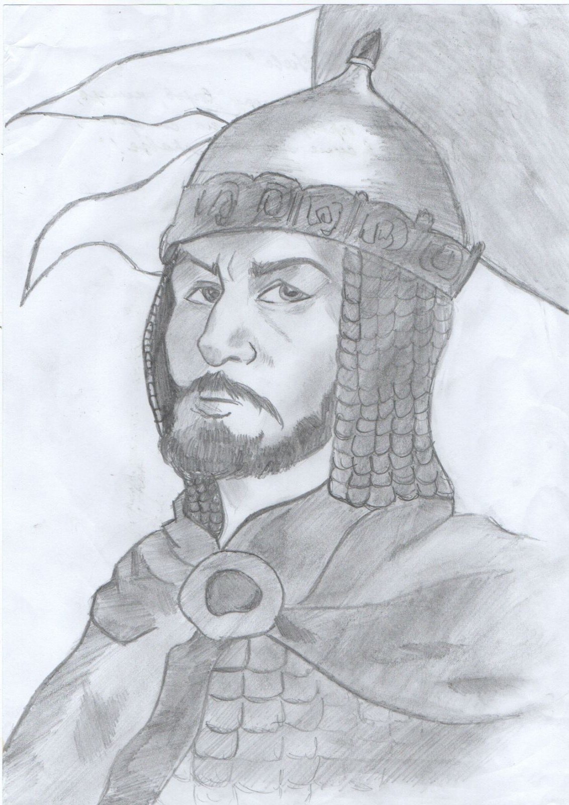 Раскраска богатырь Илья Муромец