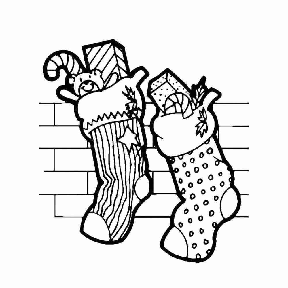 Рождественские открытки раскраски