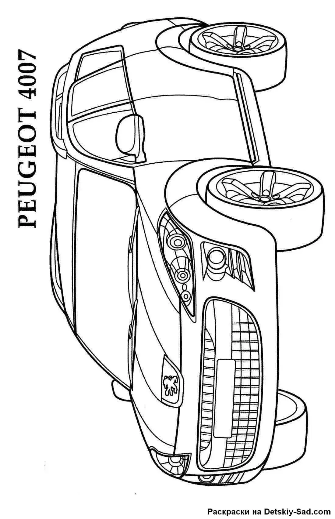 Пежо 3008 раскраска