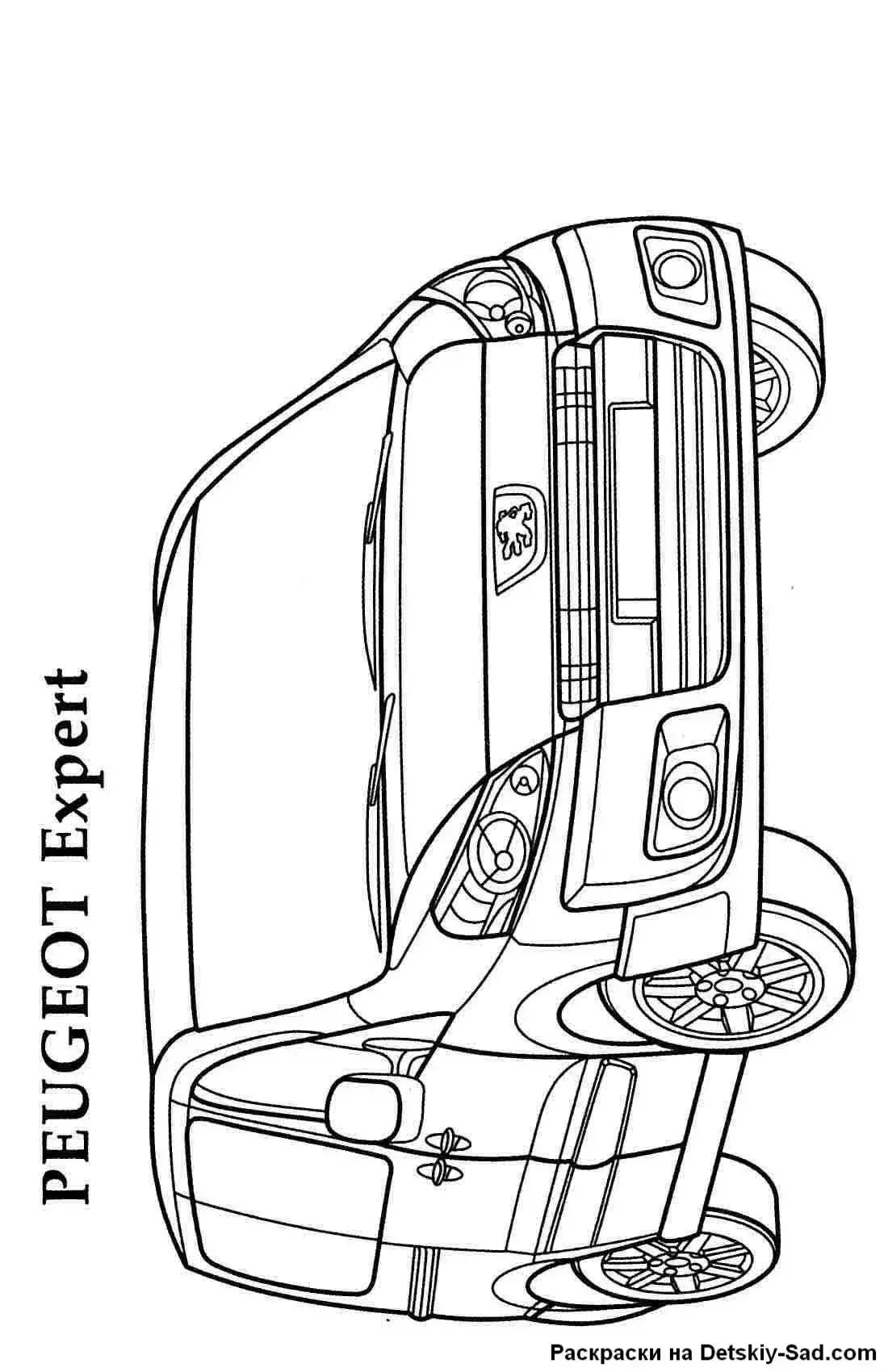 Ситроен Берлинго раскраска