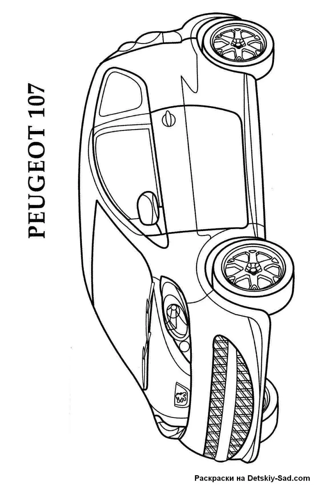 Раскраска Фольксваген Джетта