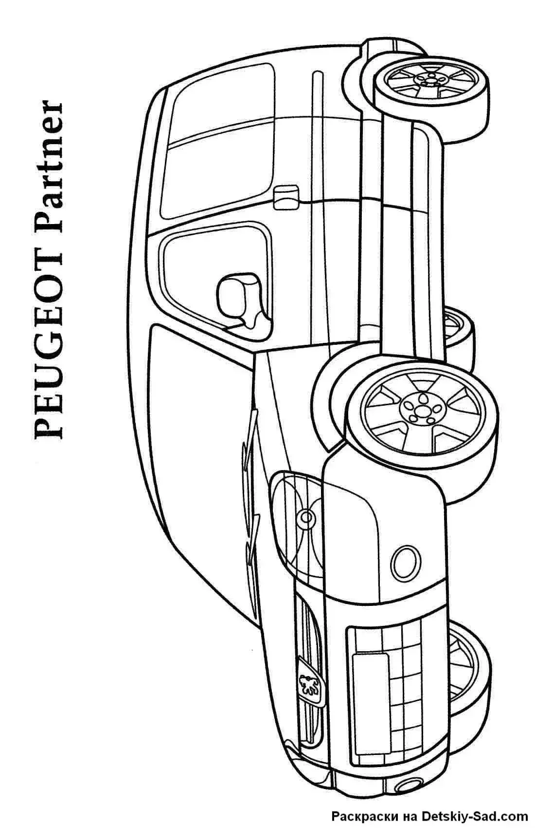 Раскраска Фиат Дукато