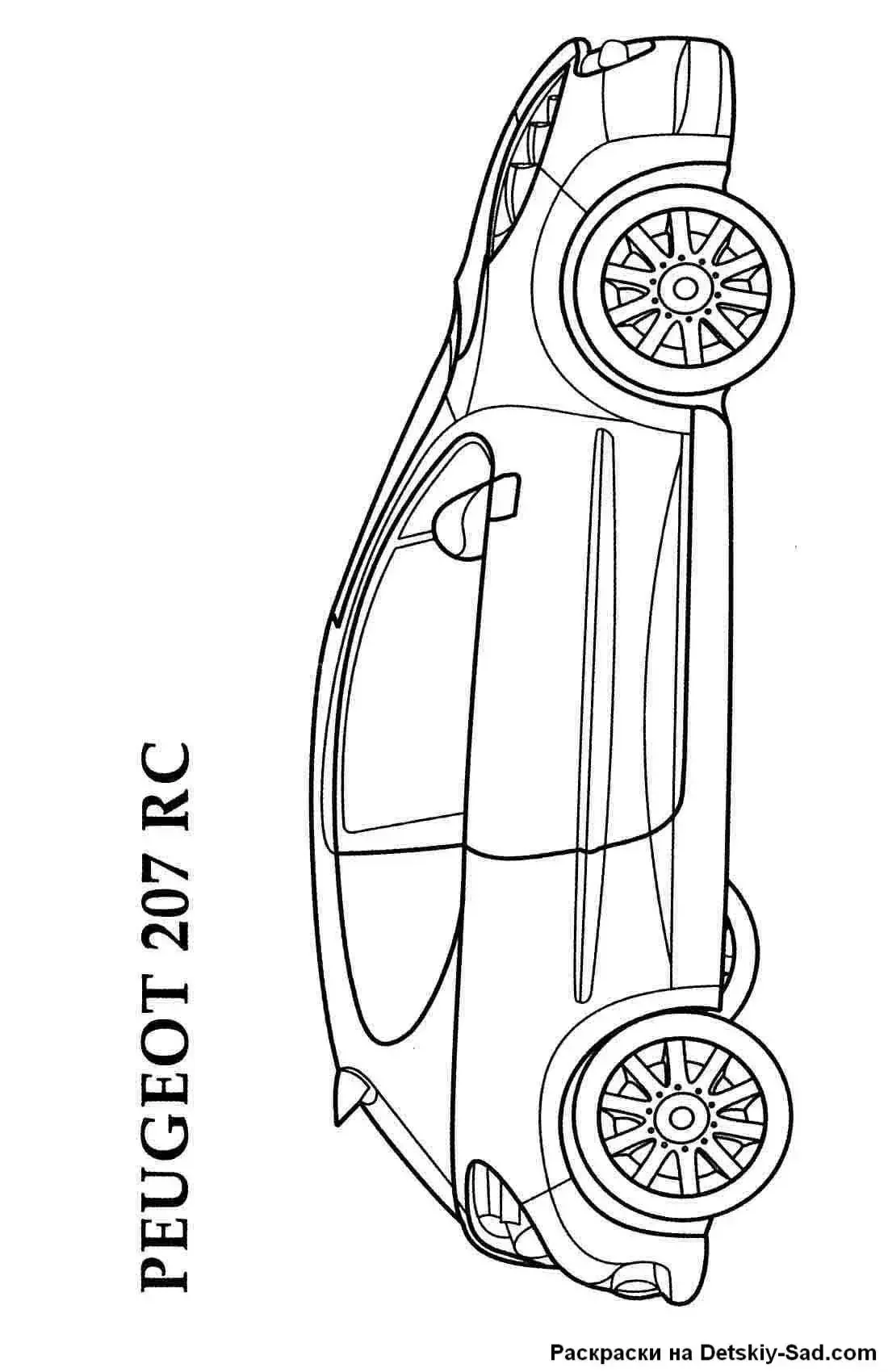 Раскраска Митсубиси Кольт