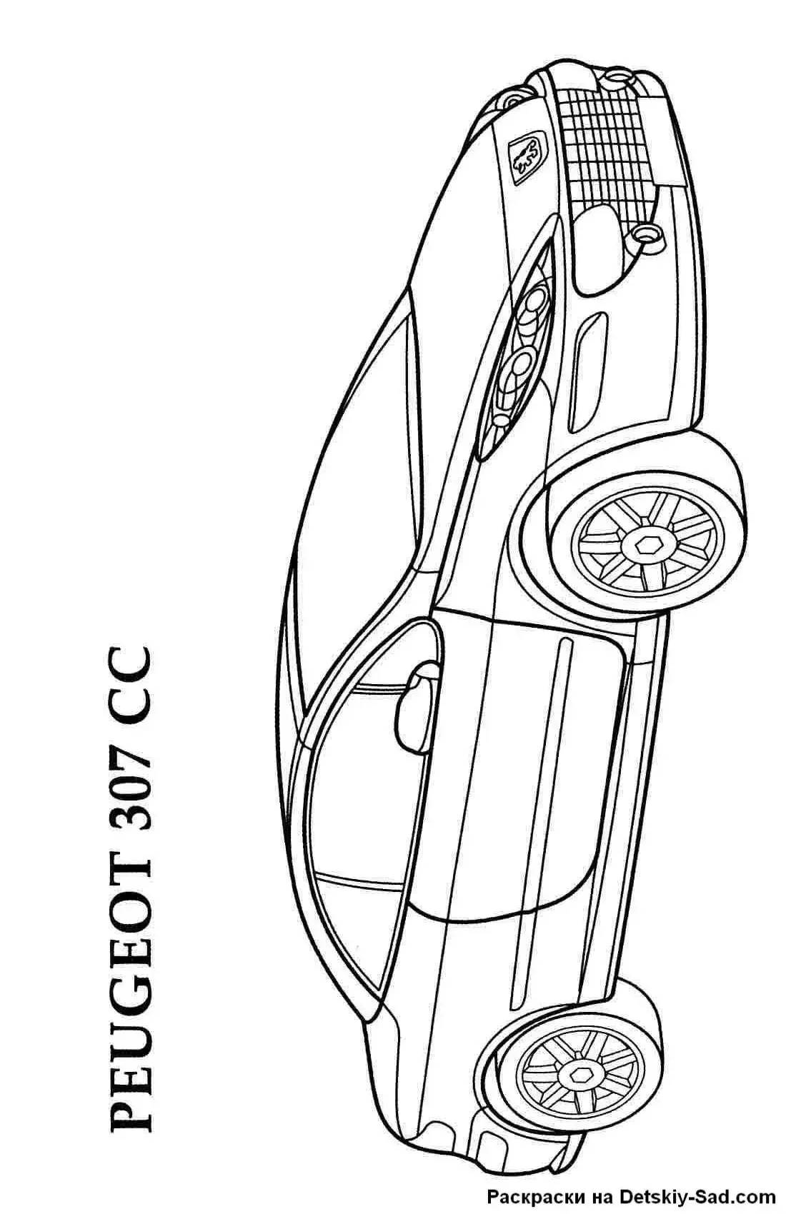 Пежо 308 рисунок