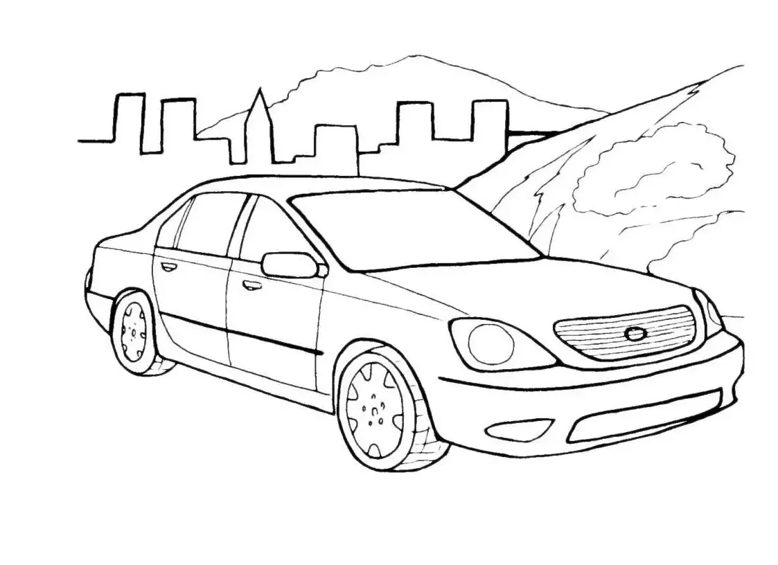 Раскраска автомобиль Citroen