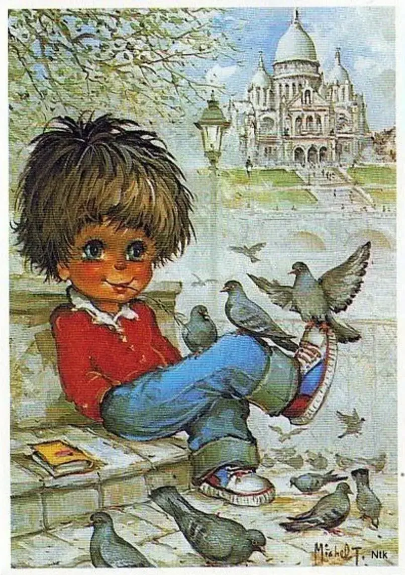 Французский художник Мишель Томас. Гаврош.