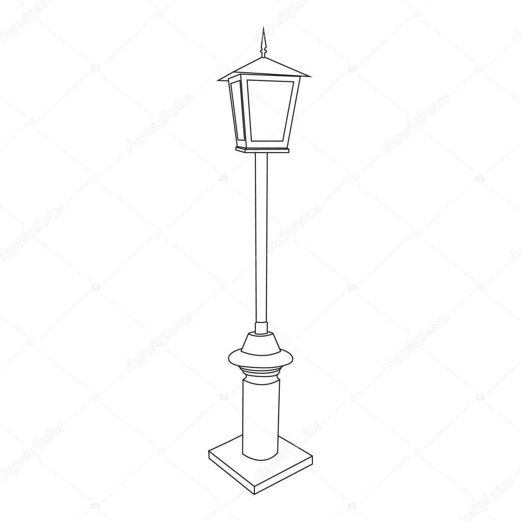 Фонарь раскраска